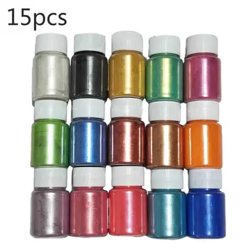 

1 Set Pearlescent Mica Powder Epoxy Resin Dye Pearl Pigment DIY Jewelry Crafts Soap Making Accessories