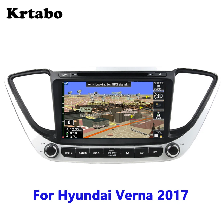 Для hyundai Verna 2017 навигация заднего вида изображение автомобиля радио Android