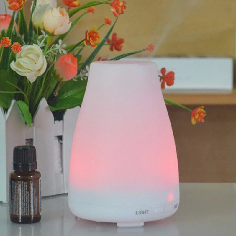 100Ml Elektrische Aroma Diffusor Luft Luftbefeuchter Ätherisches Öl Diffusor Aroma Lampe Aromatherapie Nebel Maker mit Fernbedienung EU Pl