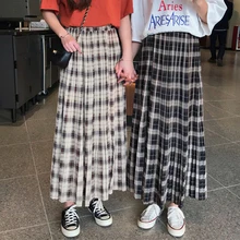 Faldas Mujer Moda Harajuku юбка японская, длинные юбки для женщин Макси Faldas Mujer Moda, консервативный стиль, трапециевидная Женская юбка