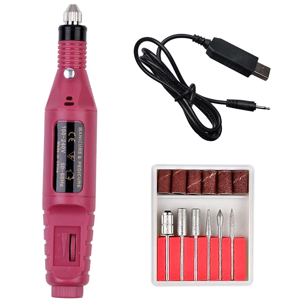 

Professional Electric Manicure Machine Nail Drill Bits Kit Nail File Art Tool Pedicure Gel Polish Remover