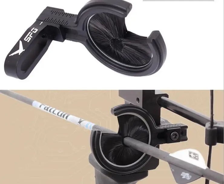 Full Brush Arrow Rest for Compound Bow Hunting Archery Adjustable R/L Hand