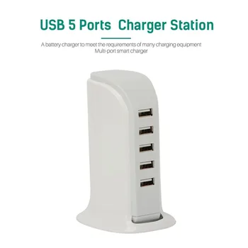 

Multi USB Charger 5 Port Wall Charger HUB Desktop USB Hub Universal Mobile Phone USB Charging Station Dock EU US Plug