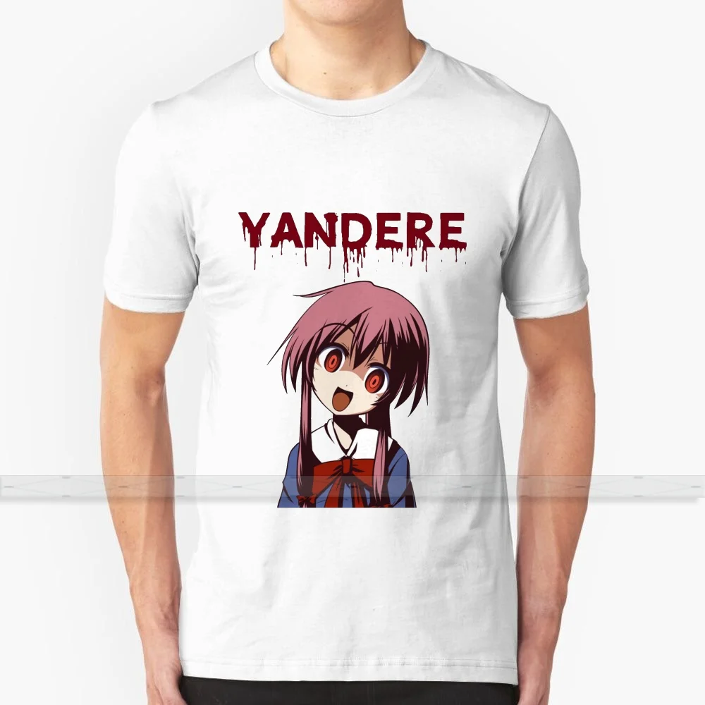 Yandere - Gasai Yuno Mirai Nikki футболка индивидуальный дизайн хлопок для мужчин и женщин