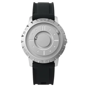 

Casual Unique Minimal Magnetic Pointer Quartz Watch Wrist Watches Round Dial Resin Strap LL@17