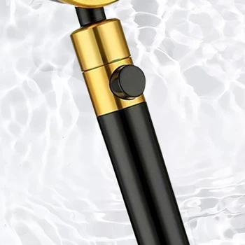 

High Pressure Handheld Shower Head One-click ON/OFF Spray Nozzle 360 degree Rotation WWO66