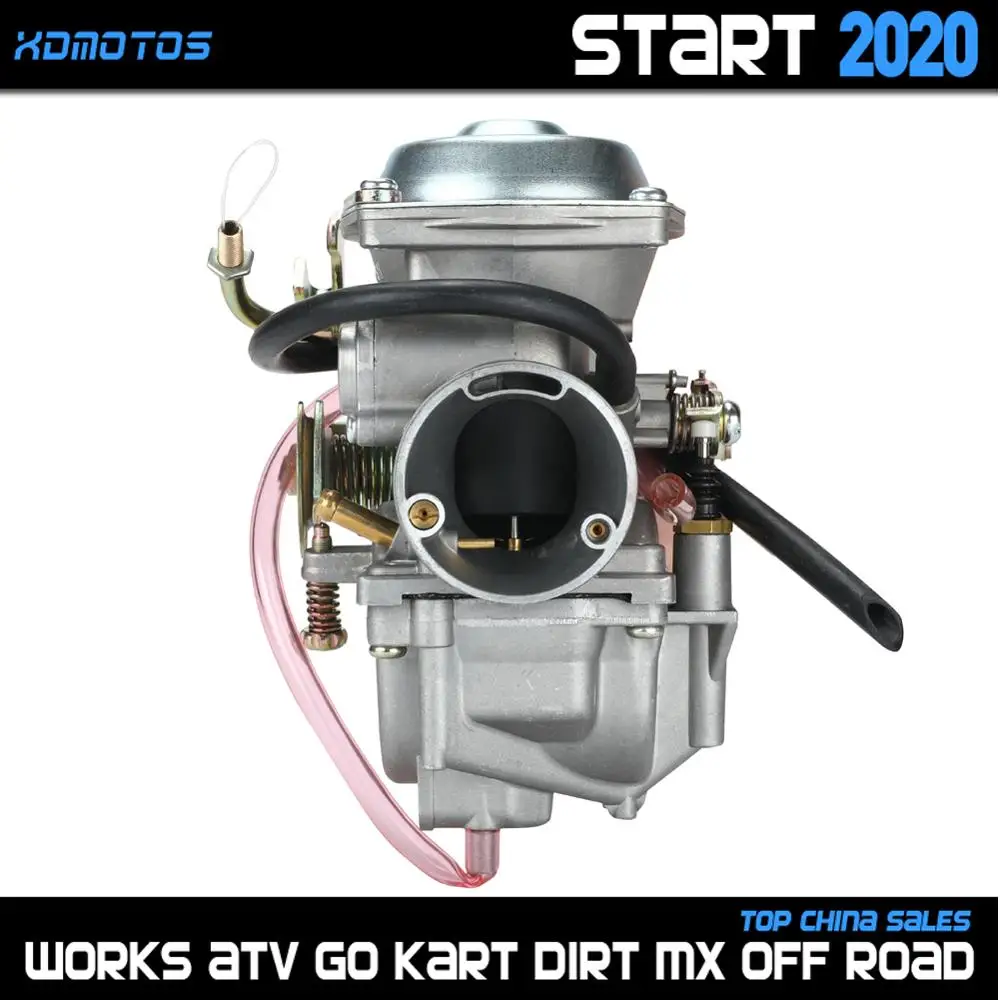 Motorcycle Carburetor Carb 34mm Carburetor For Jianshe Hensim 400 JS400 HS400 ATV Quad YamaBuggy 400cc Go Kart Parts Carb