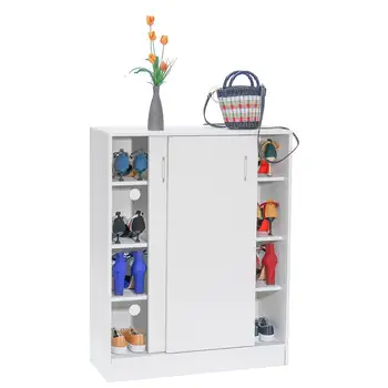 

High Quality Shoe Rack Adjustable Shoe Cabinets Home Decor Space-saving Standing Shoes Stand Support 16 pairs of shoes Storage