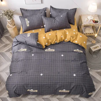 

bedding sets Home 3-5pcs High Quality Lovely Pattern Polyester bed sheet pillowcase & duvet cover set 5 size