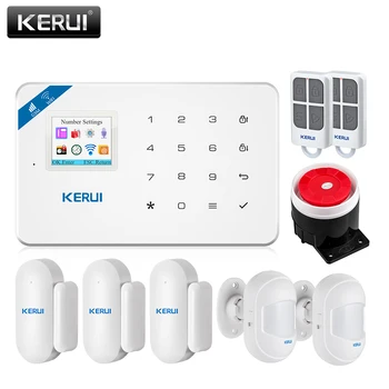 

KERUI W18 Wireless WiFi GSM Home Security Alarm System Android ios APP Control Burglar Alarm System with Mini PIR Motion Sensor
