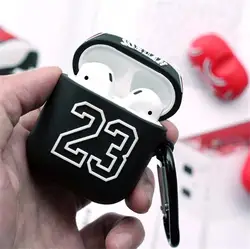 Баскетбольный Flyman 23 чехол s для Apple Airpods силиконовый мягкий чехол для Air Pods 1 2 Airpod Skins защитные обертывания для airpods чехол