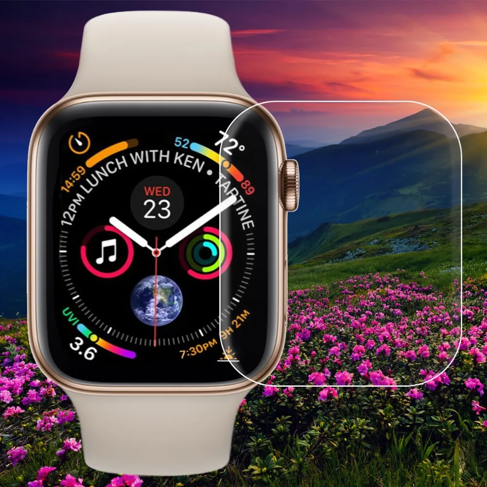 10 шт. закаленное стекло для Apple Watch серии 4 40 мм 44 защита экрана Защита от царапин i