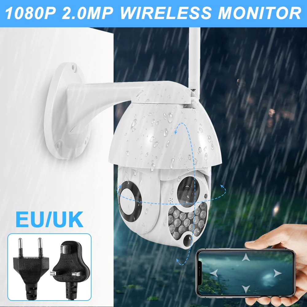 

1080P HD Wireless Monitor Fake Dummy Camera Outdoor CCTV Fake IP Camera Home Surveillance Security Dome Camera 17 Flashing LED