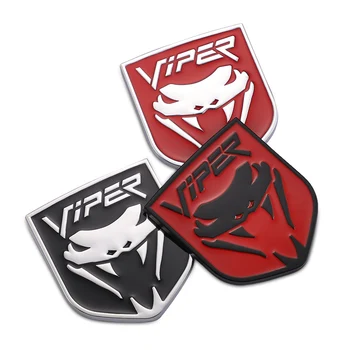 

3D Metal Viper Emblem Car Sticker Badge For Ford Fusion Mustang Fiesta Escape Explorer Edge Expedition Taurus Focus Mondeo Kuga