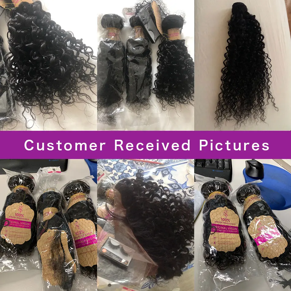  Monika Hair Malaysian Kinky Curly Bundles Human Hair Weave Bundles Non-Remy Hair Bundle Deals 8-30 