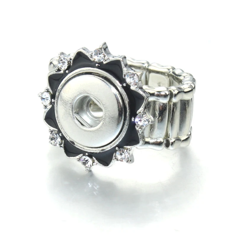 Новые ювелирные изделия клёпки со стразами кольцо 12 мм 18 мм DIY вечерние кольца пояс жизни кнопки кольца - Цвет основного камня: 12mm-6
