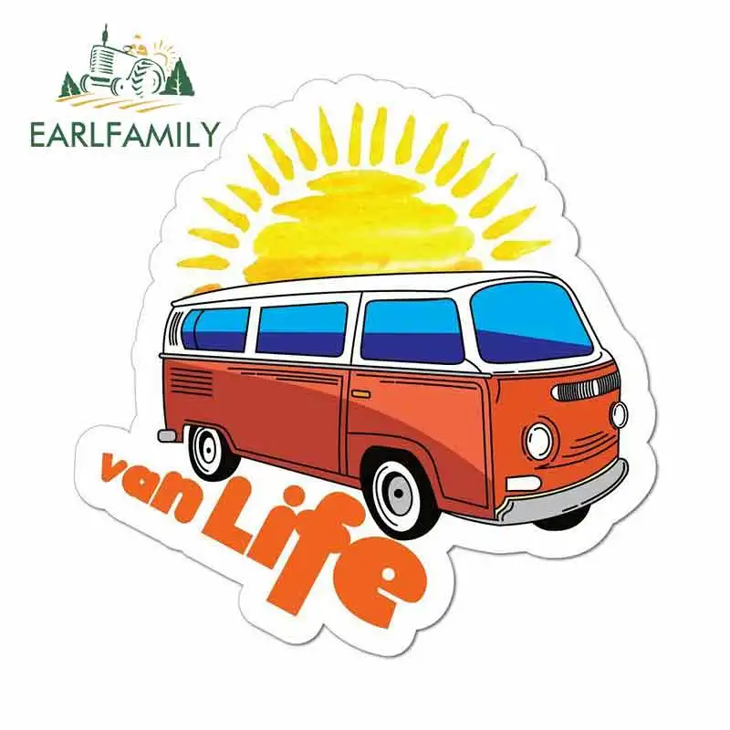 EARLFAMILY (13 см) для микроавтобуса жизни закат Ван путешествия хиппи Приключения Camper