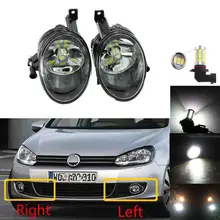 Светодиодный светильник противотуманная фара для VW Golf 6 Jetta 6 Caddy Touran Tiguan автомобильный-стильный передний светодиодный противотуманный фонарь противотуманный светильник