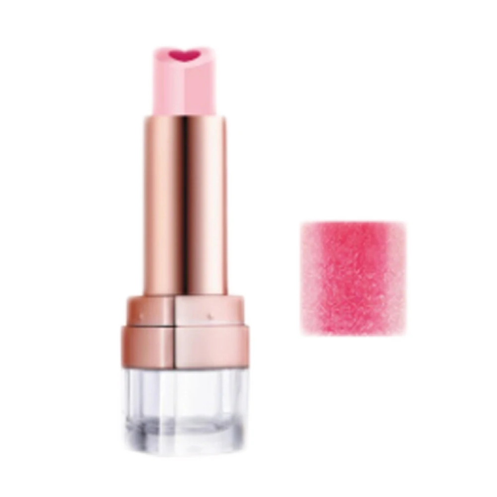 2 New Makeup Waterproof Long-lasting Lip Lipstick Wine Red Baby Pink Nude Heartful Moisture Lipstick - Цвет: 2