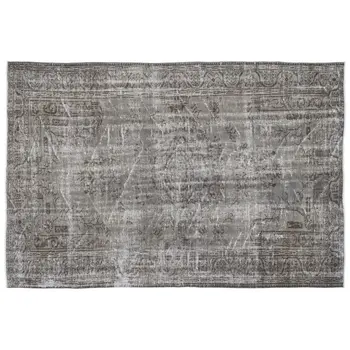 

Handmade Gray Vintage Overdyed Turkish Area Rug 182x270 Cm-5'12''X8'10''