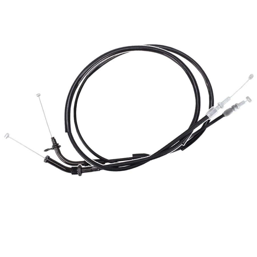 1 Pair Stainless Steel Motorcycle Brake Throttle Cable Oil Return Line For Suzuki Gsf400 79a 7ba