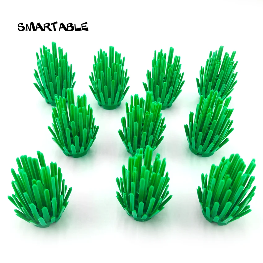 Smartable 2x2x4 трава кустарник растение строительные блоки MOC части игрушки для детей Совместимые основные бренды 6064 игрушки 20 шт./лот