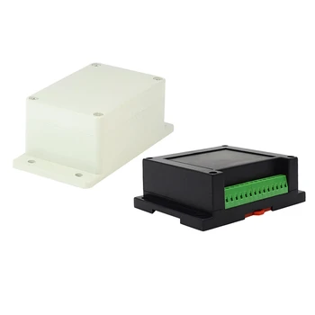 

1 Pcs 100Mm X 68Mm X 50Mm Waterproof Plastic Enclosure Case DIY Junction Box & 1 Pcs Instrument Din Rail Abs Plastic Electronics