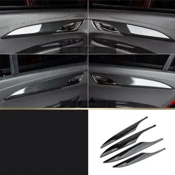

Car modification Car accessories 4PCS Carbon Fiber Interior Door Handle Frame Trim For Cadillac ATS 2014-2018