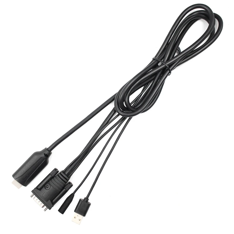 HDMI к Vga конвертер с кабелем 1 8 м цифро аналоговый сигнал USB и o|Адаптеры Type-C| |