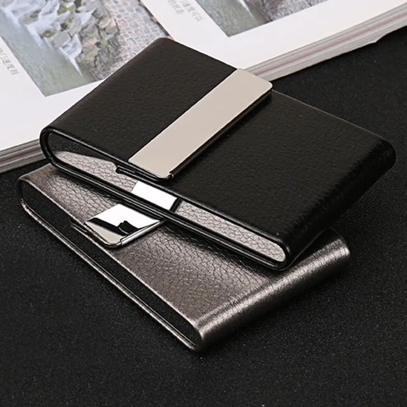 Smoking Accessories Cigarette Case 1 PC Cigar Storage Box Stainless Steel Multifunction Card Cases PU Tobacco Holder | Дом и сад