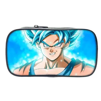 

Hot Dragon Ball Super Pen Bags For Students Kids Coin Purse Portable Wallet Sun Goku Pencil Bags Children School Gifts