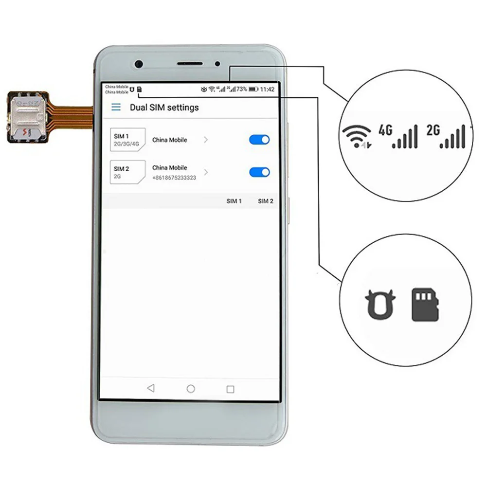 Extender Universal Device Dual Mini Hybrid Double Tool Sim Card