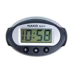 Mini reloj Digital inteligente para salpicadero de coche, pantalla LCD portátil, 3 botones