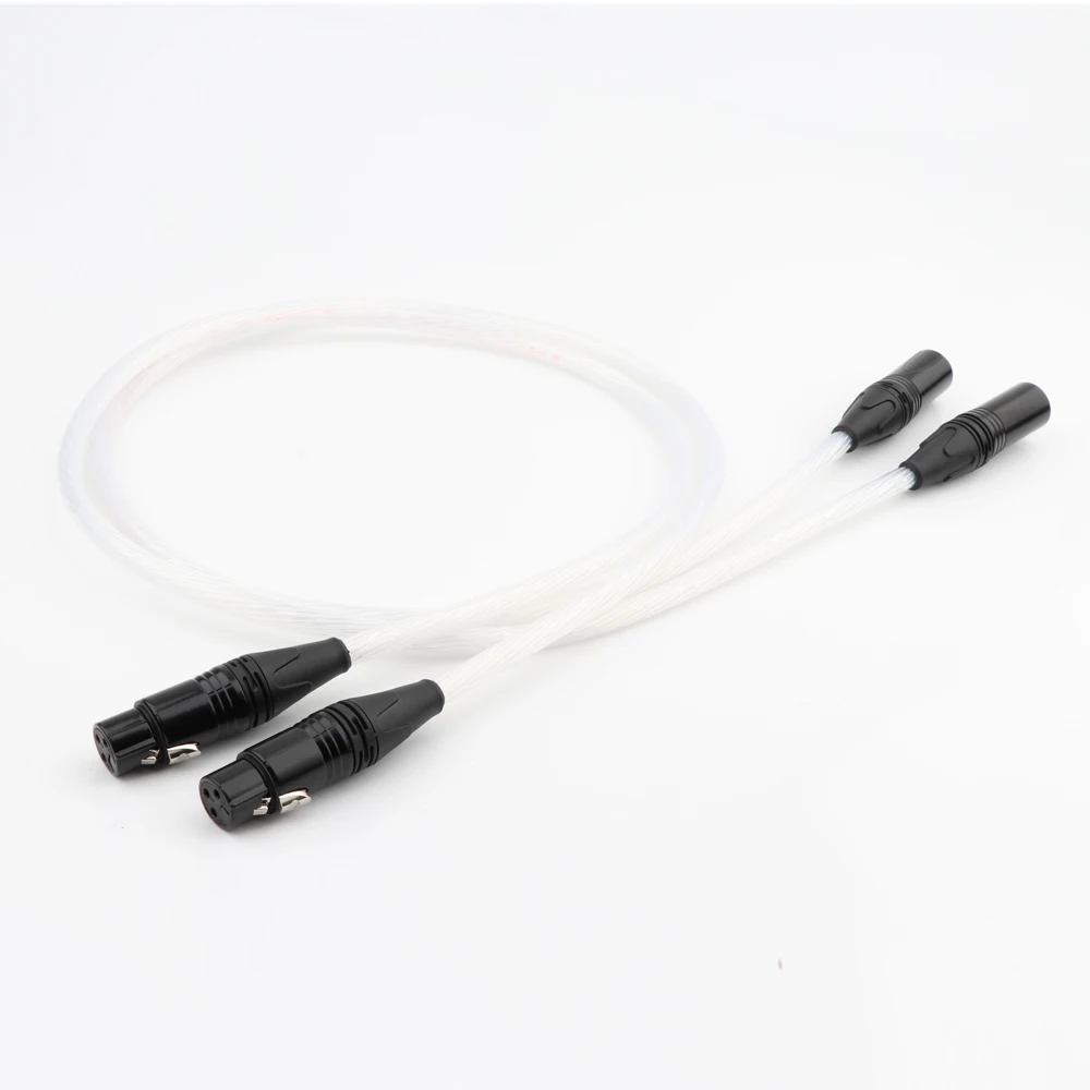 Preffair X402A Hifi XLR кабель Hi end с покрытием из чистого серебра 5N OCC 2 папа Женский