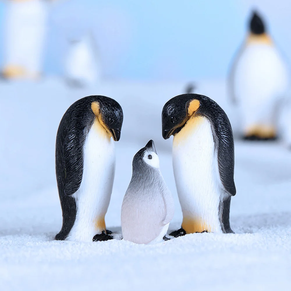 

Home Decoration Craft For Desktop Decor Ornaments Mini Penguin Iceberg Seal Model Miniature Figurine DIY Toys