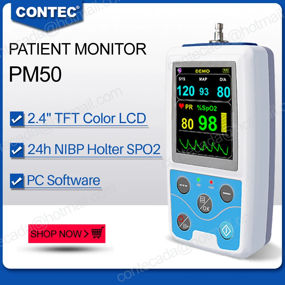 2020 CONTEC Portable Vital Signs пациентный монитор NIBP/SpO2/Pr бесплатное программное обеспечение