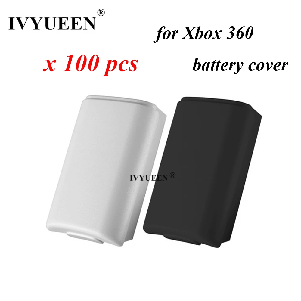 IVYUEEN 100 шт. черный белый батарейный отсек чехол для Xbox 360 беспроводной контроллер