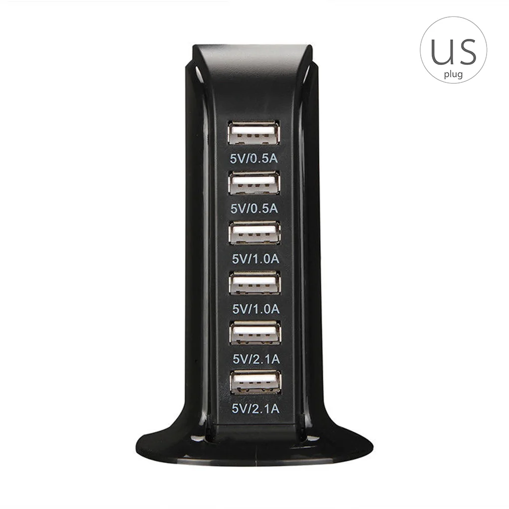 30 Вт мульти 6 порт USB зарядное устройство 6A быстрая зарядная станция Настольный дорожный концентратор разъемы удлинитель Разъем Platooninsert