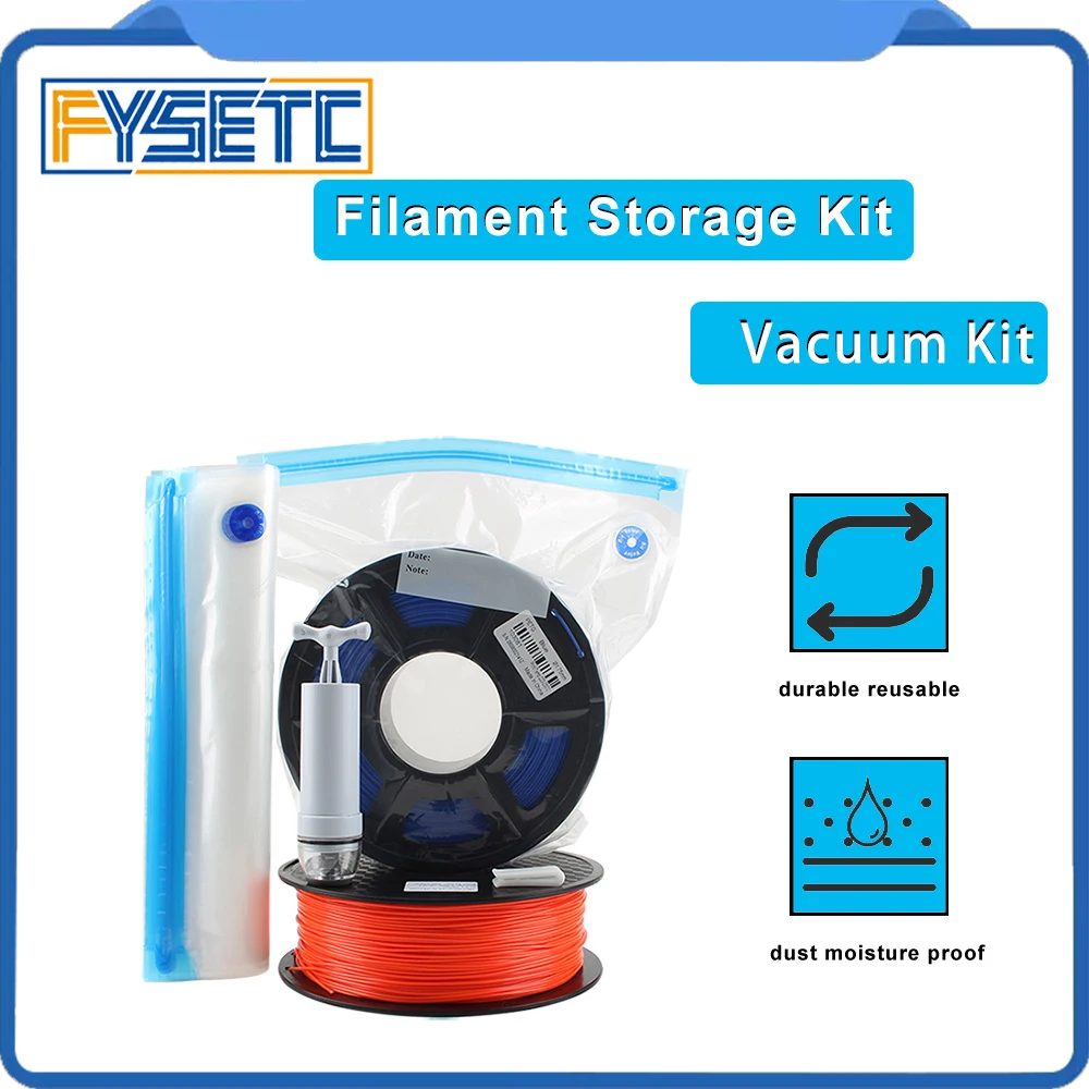 Fysetc Filament Storage Kit Humidity Resistant Vacuum Set 3d Printer  Filament Vacuum Sealing Bags That Keep Filament Dry - 3d Printer Parts &  Accessories - AliExpress