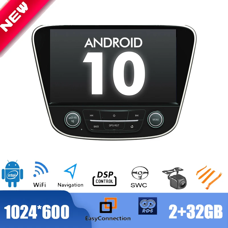 9-дюймовый автомобильный мультимедийный плеер Android 10 0 радио для Шевроле кавалер
