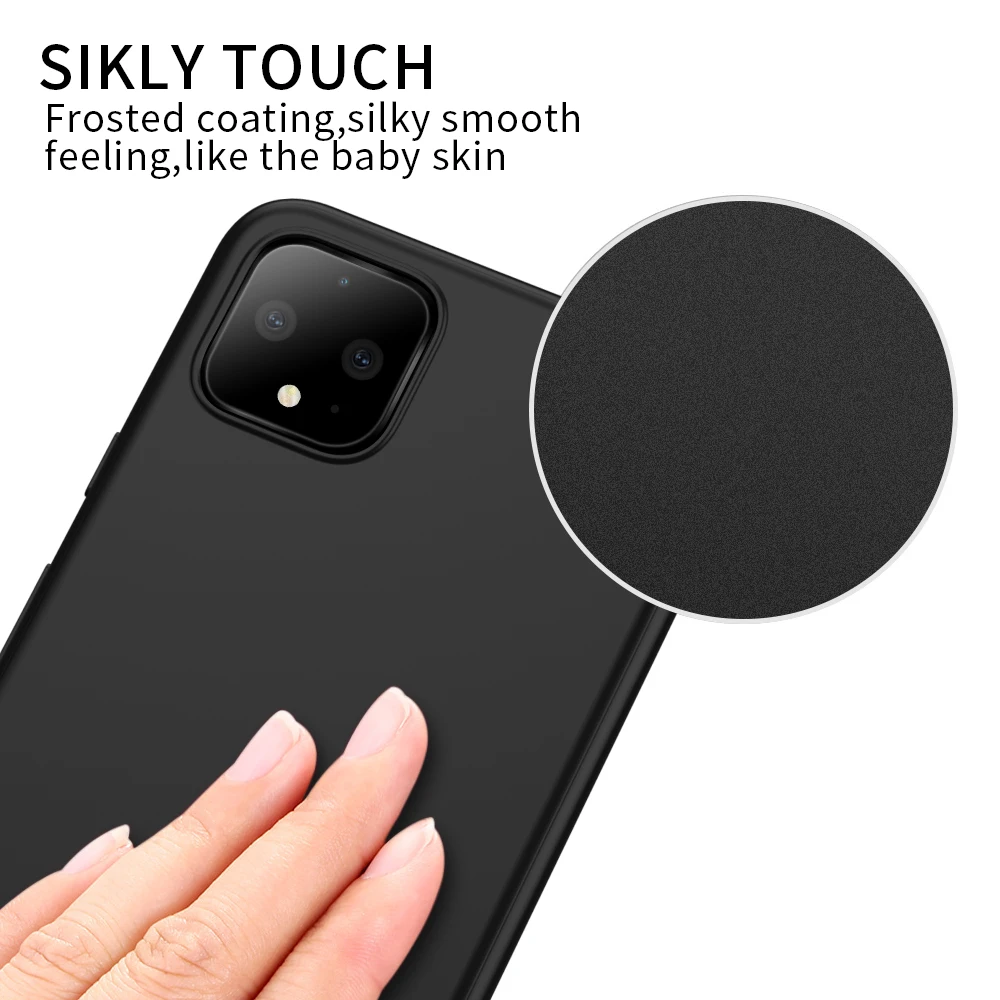 Для Google Pixel 4XL чехол Ультратонкий Мягкий ТПУ Матовый накладка для пикселей 4A 5G / 4G