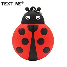 TEXT ME, красивая модель мультяшного жука, usb2.0, 4 ГБ, 8 ГБ, 16 ГБ, 32 ГБ, 64 ГБ, флеш-накопитель, USB флеш-накопитель, креативная подарочная ручка, флешка