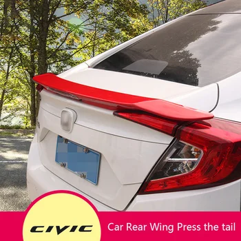 

Car Trunk Rear Roof Spoiler Wing Lip For Honda Civic X 10th Hatchback 2016-2019 Car Rear Wing Spoiler