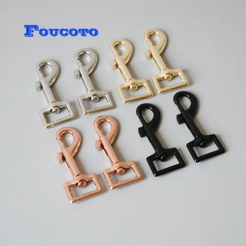 

20pcs/lot Metal hardware trigger lobster clasp snap hook 20mm belt buckles paracord chain backpack DIY dog leash rope accessory