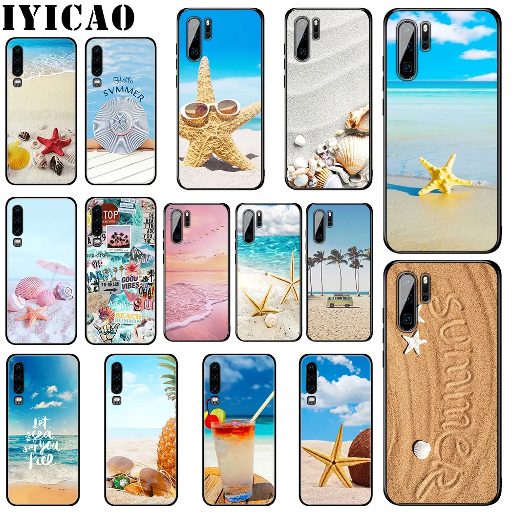 IYICAO Летний Пляжный Мягкий силиконовый чехол для huawei P Smart Z Plus 2019 P30 P20 P10 Lite Pro Чехол
