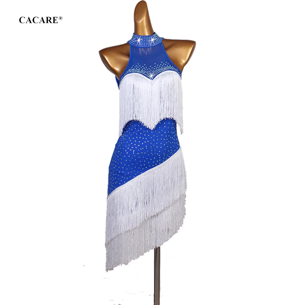 

Latin Dance Competition Dancing Dresses Latin Dance Dress Fringe Women Girls Salsa D0493
