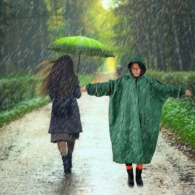 Capa de Chuva de Silicone Capa de Capa de Chuva de Uma Capa de Chuva ao ar Jaquetas de Acampamento Engrenagem de Chuva Caminhadas Peça Poncho Livre Unisex 40d 2 Caminhadas 40d capa de chuva de silicone