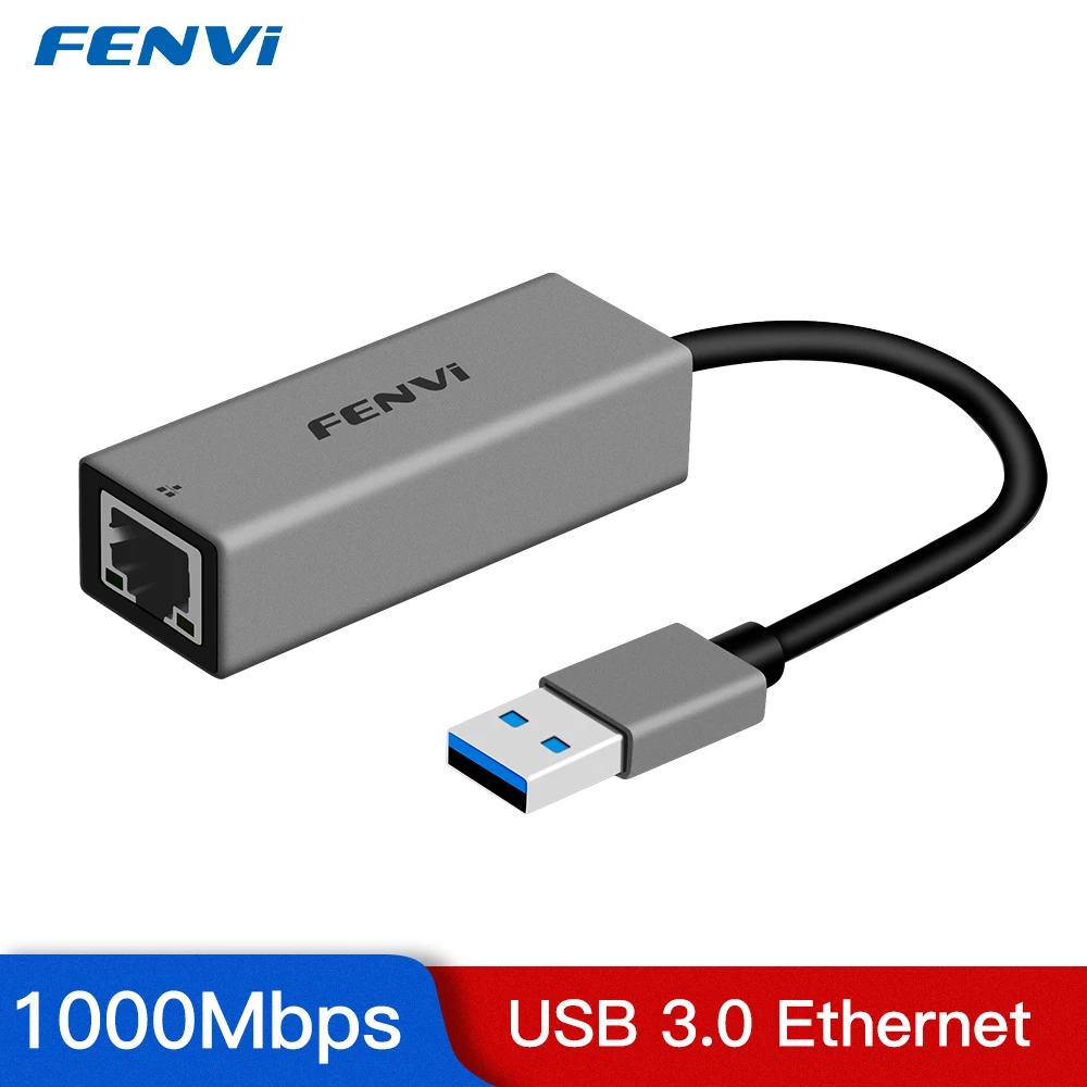 

Fenvi USB 3,0 к RJ45 1000 Мбит / с сетевой адаптер бесплатный драйвер для Window7 / 8/10 / MAC Ethernet гигабитный сетевой кабель для ПК / ноутбука / ТВ-приставки