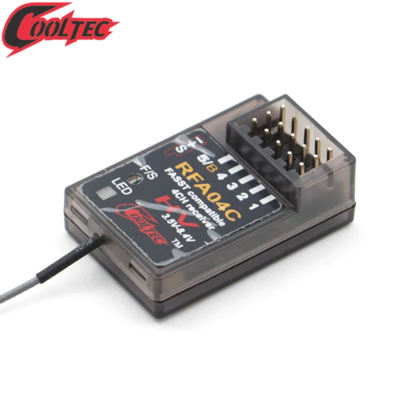 Cooltech RFA04C 4 канала 2,4 г Совместимость с FASST(технологией стандартных систем с гибкой архитектурой) приемник для Futaba 3PK 4PK RC автомобиль/планера/лодка