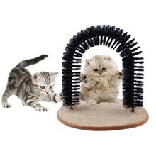 

Arch cat massage toy brush scraper pet scraping device cat personal grooming instrument with round base cat accessories